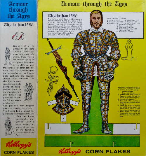 1969 Cornflakes Armour through the Ages No 11 Elizabethan