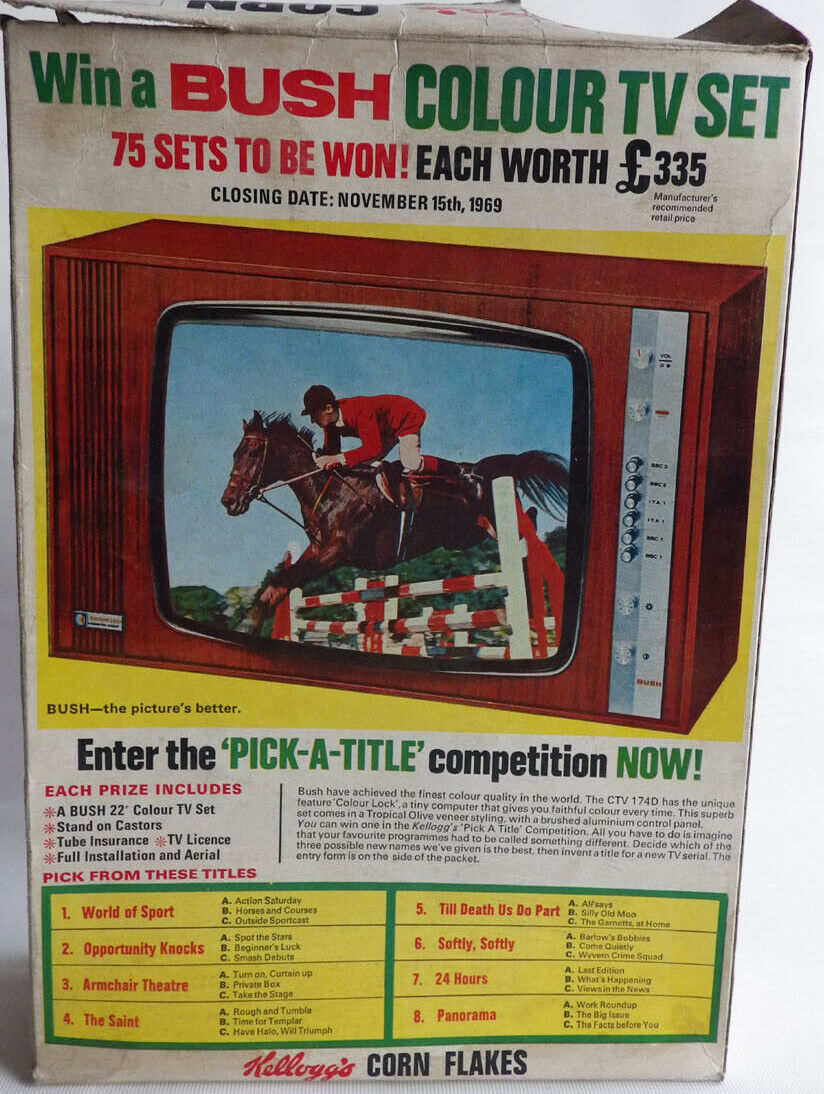 1969 Cornflakes Bush TV Competition