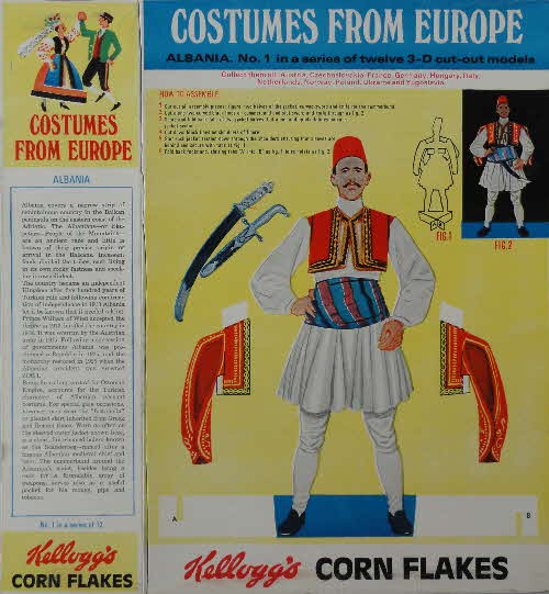 1968 Cornflakes Costumes from Europe No 1 Albania