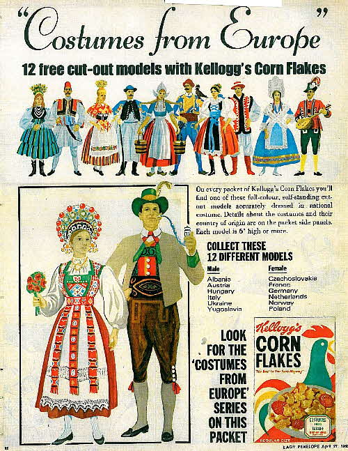 1968 Cornflakes Costumes from Europe colour