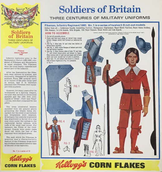 1967 Cornflakes Soldiers of Britain No 1 Infantry Regiment (2)