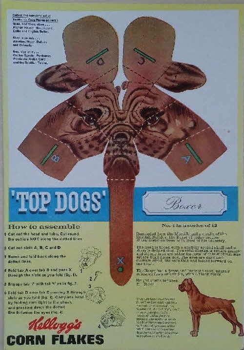 1964 Cornflakes Top Dogs No 4 Boxer
