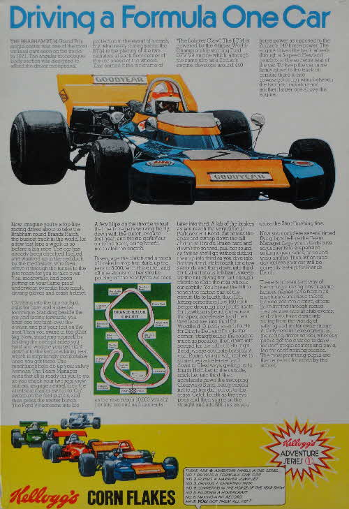 1972 Cornflakes Adventure series No 1 Driving a Formula 1 car