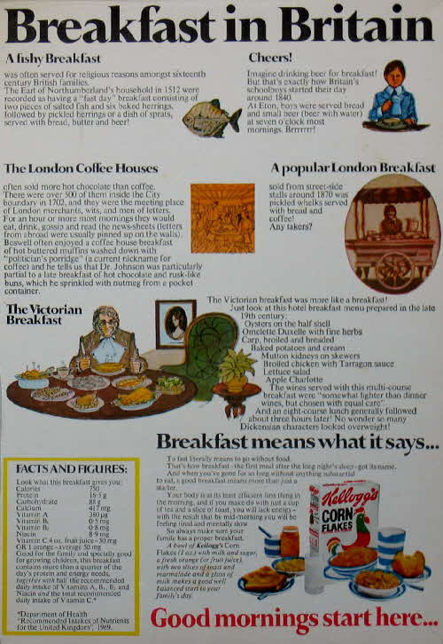1970s Cornflakes Breakfast in Britain (1)