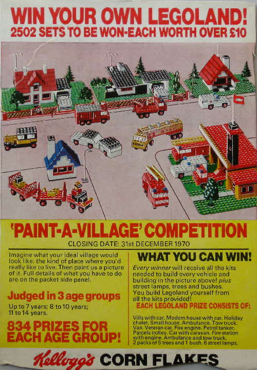 1970 Cornflakes Legoland Competition1