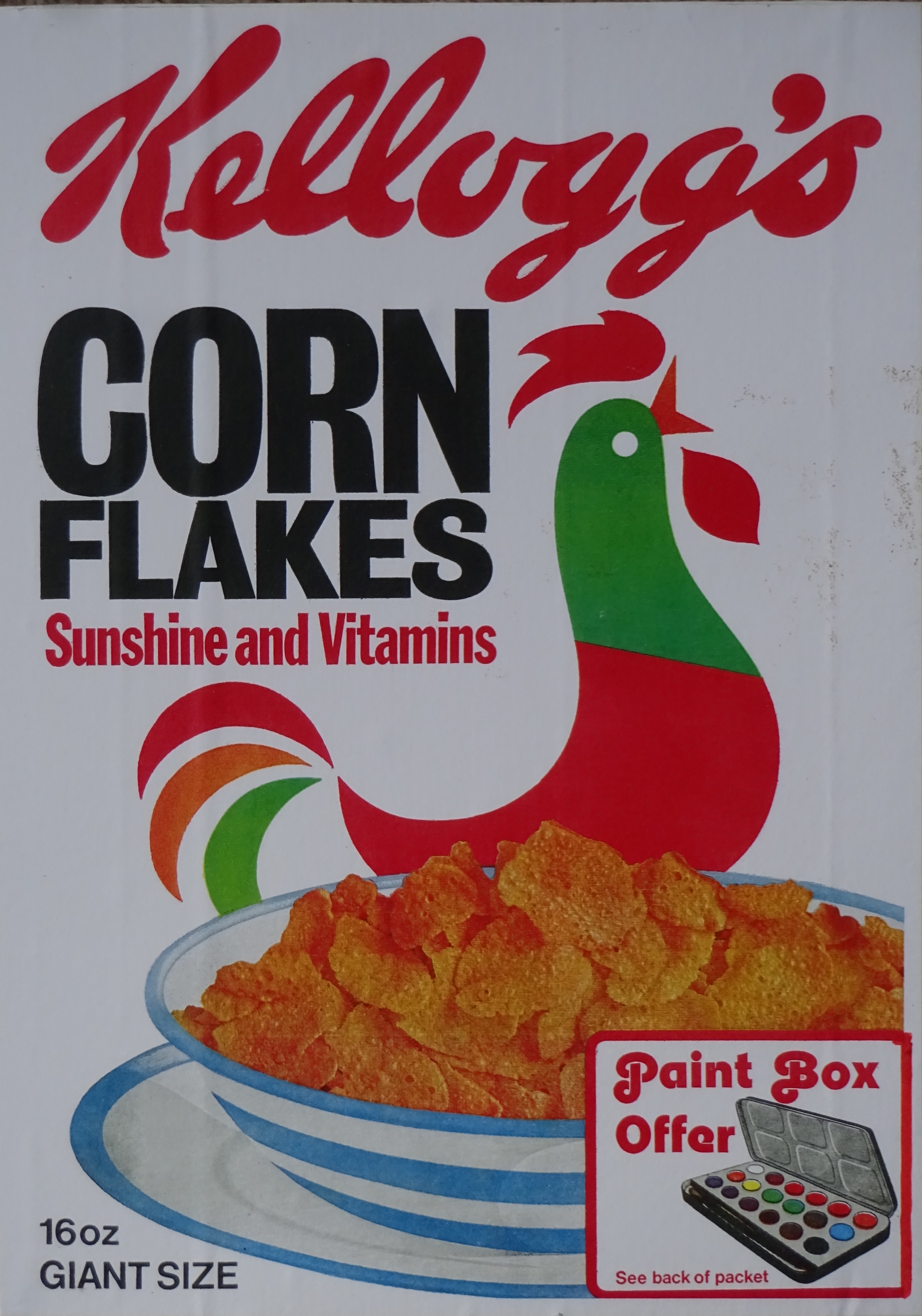 1970s Cornflakes Paintbox Offer