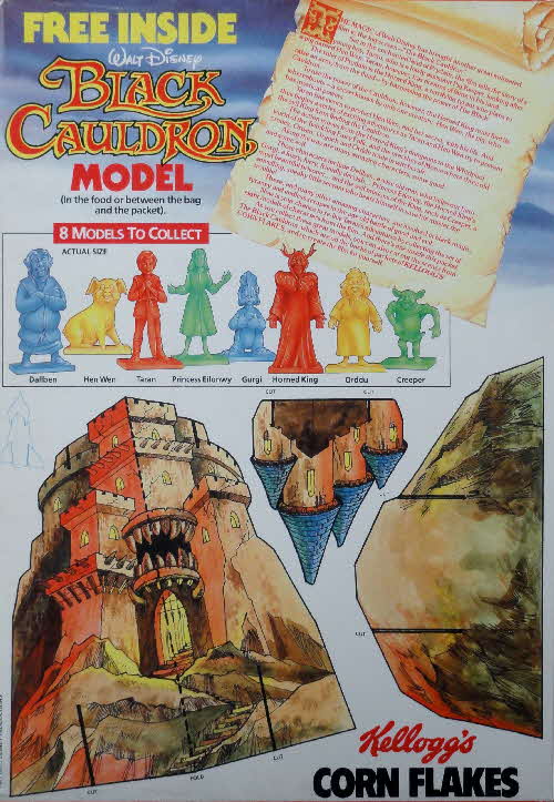 1985 Cornflakes Black Cauldron -  Castle