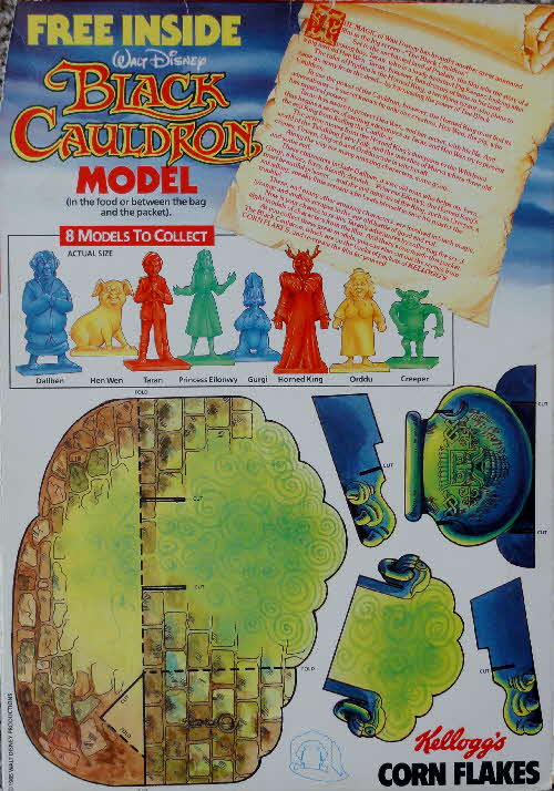 1985 Cornflakes Black Cauldron - Cauldron