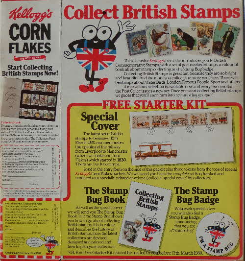 1980 Cornflakes Liverpool & Manchester Railway Stamps