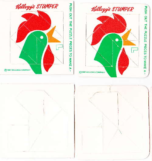 1987 Cornflakes Stumper cards variation