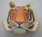 1992 Cornflakes Animal Heads Tiger made (1)
