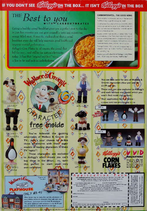 1997 Cornflakes Wallace & Grommit figures
