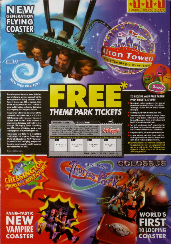 2002 Cornflakes Theme Park tickets