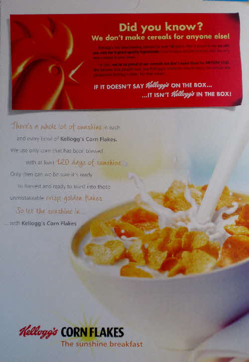 2009 Cornflakes Did you Know