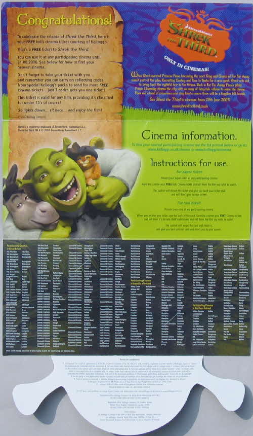2007 Coco Munchers Shrek 3rd Cinema ticket offer (1)