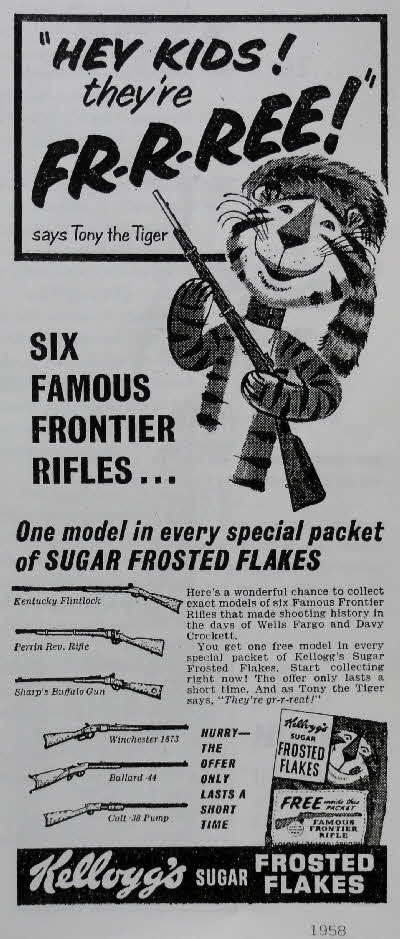 1958 Frosties Famous Frontier Rifles