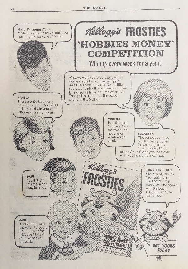 1966 Frosties Hobbies Competition