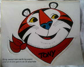 1970s Frosties Tony Tiger & Junior Kite  stickers (2)
