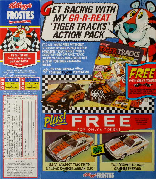 1989 Frosties Tiger Tracks Magazine, Cars
