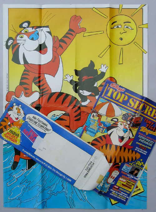 1986 Frosties Tony Magazine, Jeep & Poster set