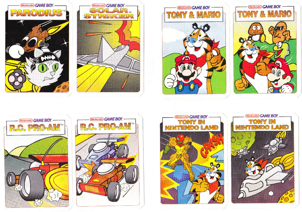 1993 Frosties Nintendo Gameboy cards & Stickers 1 open (1)