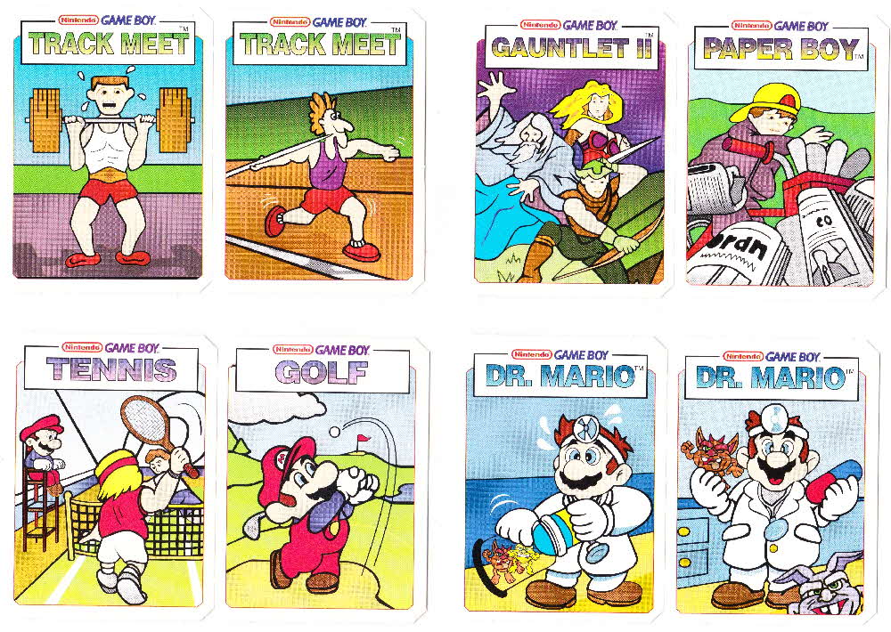 1993 Frosties Nintendo Gameboy cards & Stickers 2 open (1)
