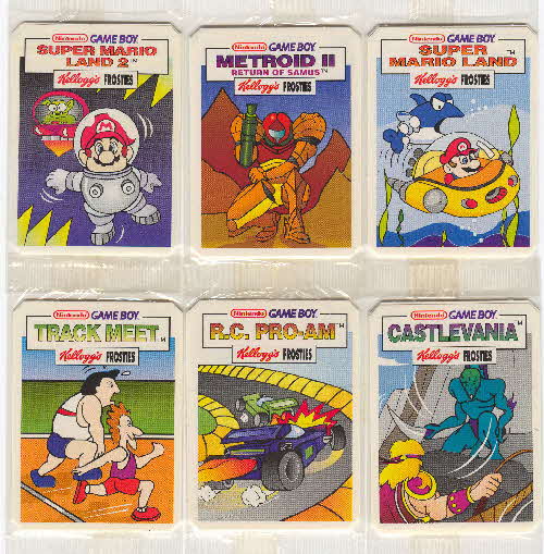 1993 Frosties Nintendo Gameboy cards & Stickers 2