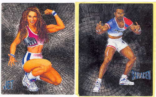 1995 Frosties Gladiators Action stickers 2