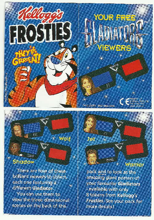 1995 Frosties 3D Viewer card insert