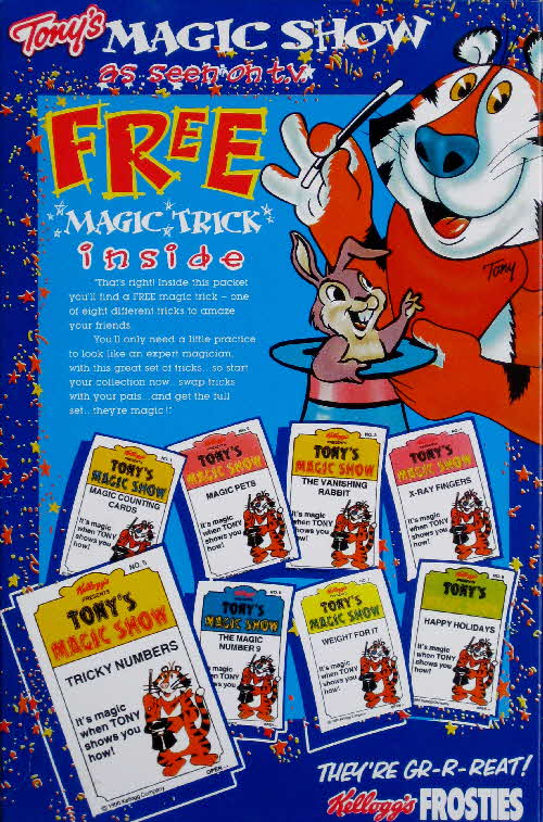 1990 Frosties Magic Tricks, Hat Scalf & Tiger Feet slippers (1)