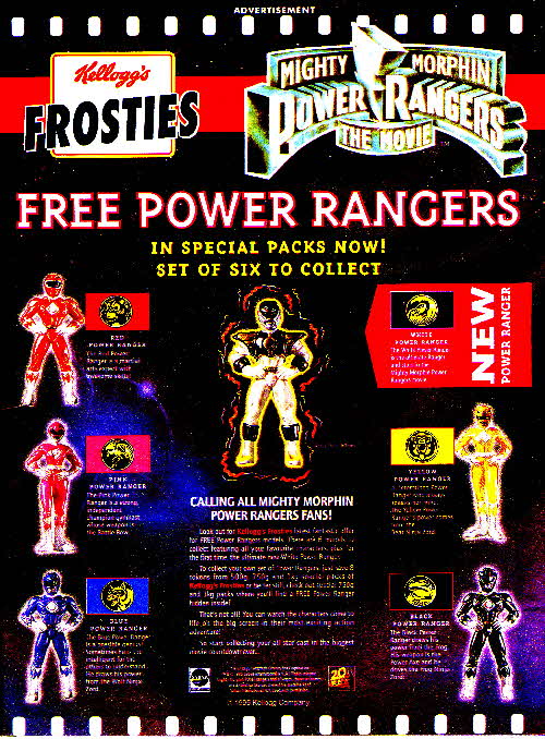 1995 Frosties Power Ranger Movie Figures