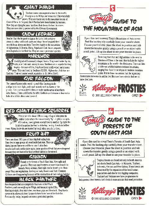1991 Frosties Wildlife Transfer Kits 2 (1)
