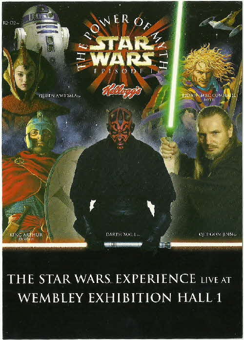 1999 Coco Pops Star Wars Phantom Menace Statuettes postcard