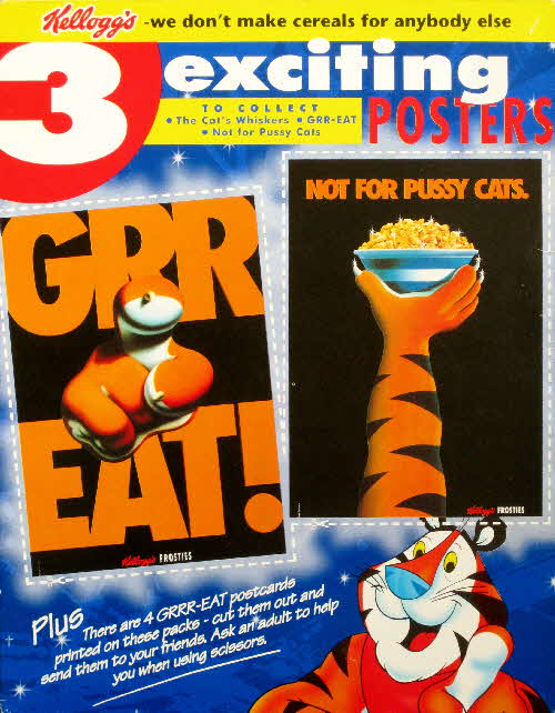 1996 Frosties Exciting Poster & Postcards - Double pack