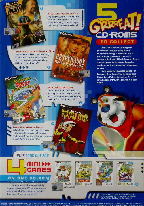 2001 Frosties Mini CD Rom Game