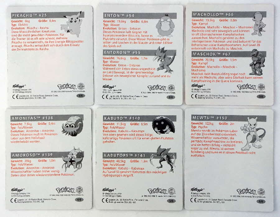 2000 Frosties Pokemon Cards presentation set - German issue (4)