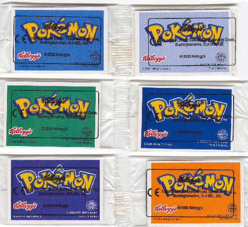 2000 Frosties Pokemon Stickers