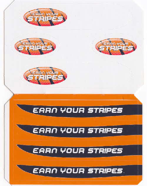 2003 Frosties Earn Your Stripes stickers1