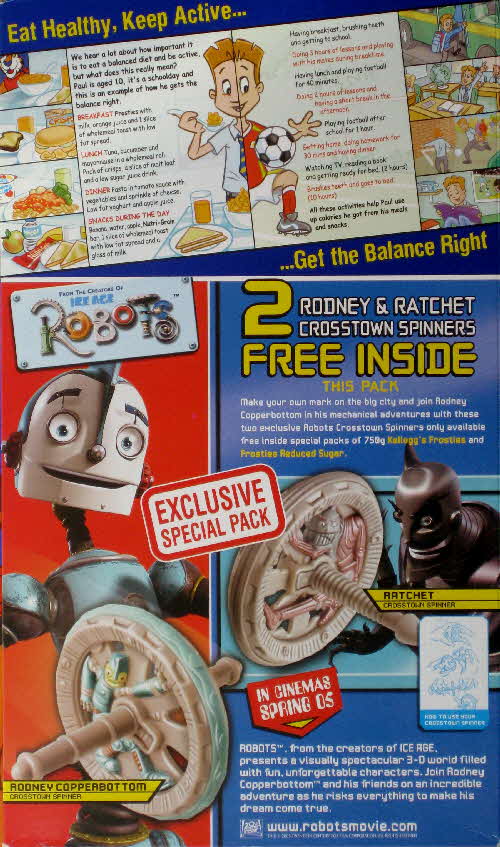2005 Frosties Robots Spinners