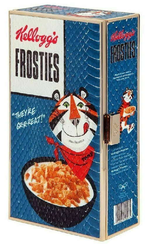 2014 Frosties Ltd Edition Anya Hindmarch Imperial Frosties Snack Box Clutch Bag