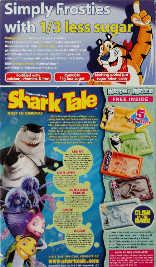 2004 Sugar Free Frosties Shark Tales Water Mazes
