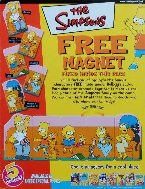 2003 Honey Loops Simpsons Magnets