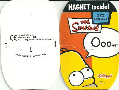 2003 Rice Krispies Simpsons Magnets