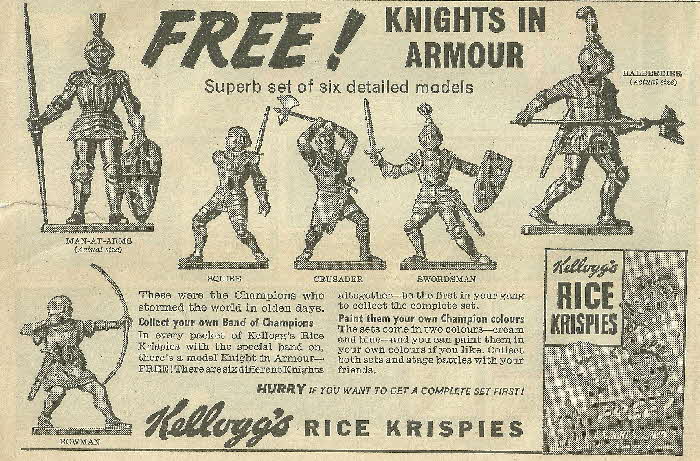 1959 Rice Krispies Model Knights