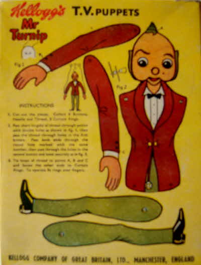 1950s Rice Krispies TV Puppets Mr Turnip (1)
