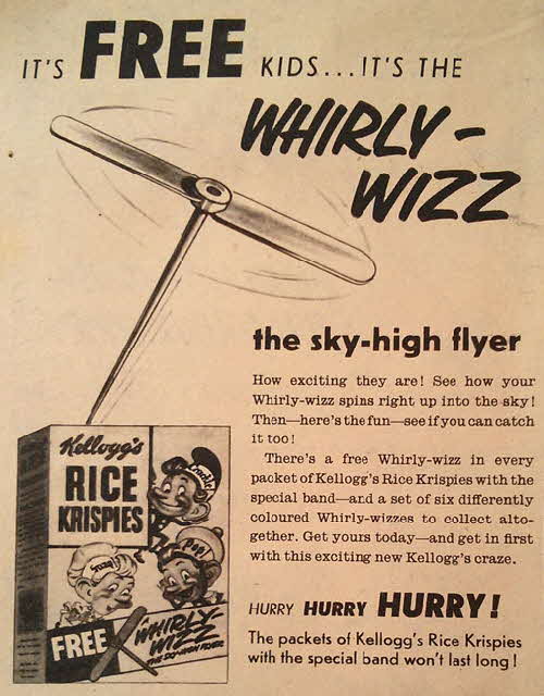1958 Rice Krispies Whirly Wizz