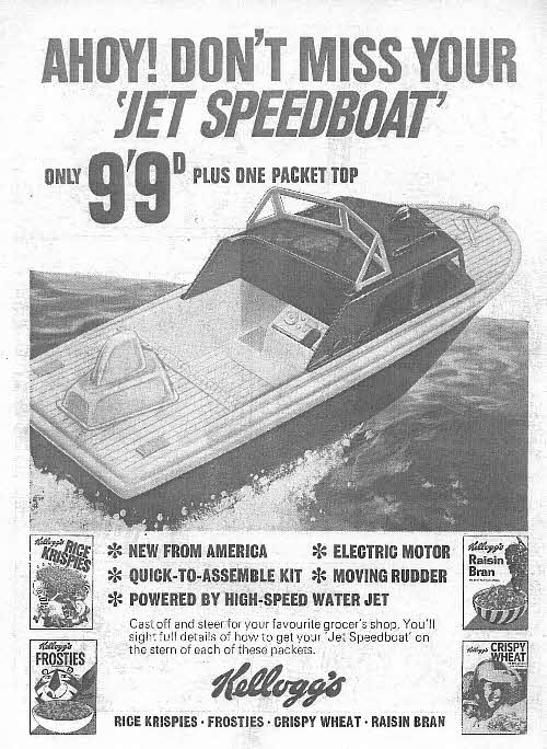 1967 Rice Krispies Jet Speedboat