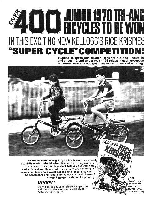 1966 Rice Krispies Triang Bike Competition