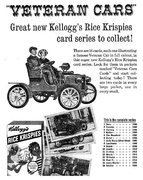 1962 Rice Krispes Veteran Cars