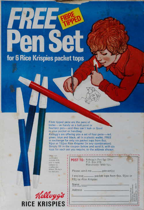 1975 Rice Krispies Pen Set (2)